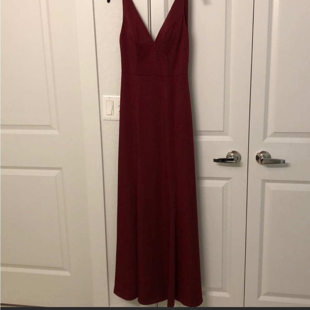Jenny Yoo size 2 cranberry red dress